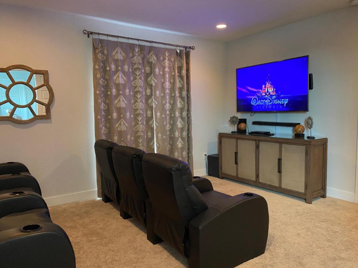 Luxurious Modern Villa Near Disney With Theater, Pool And Spa In Encore Resort At Reunion Орландо Экстерьер фото